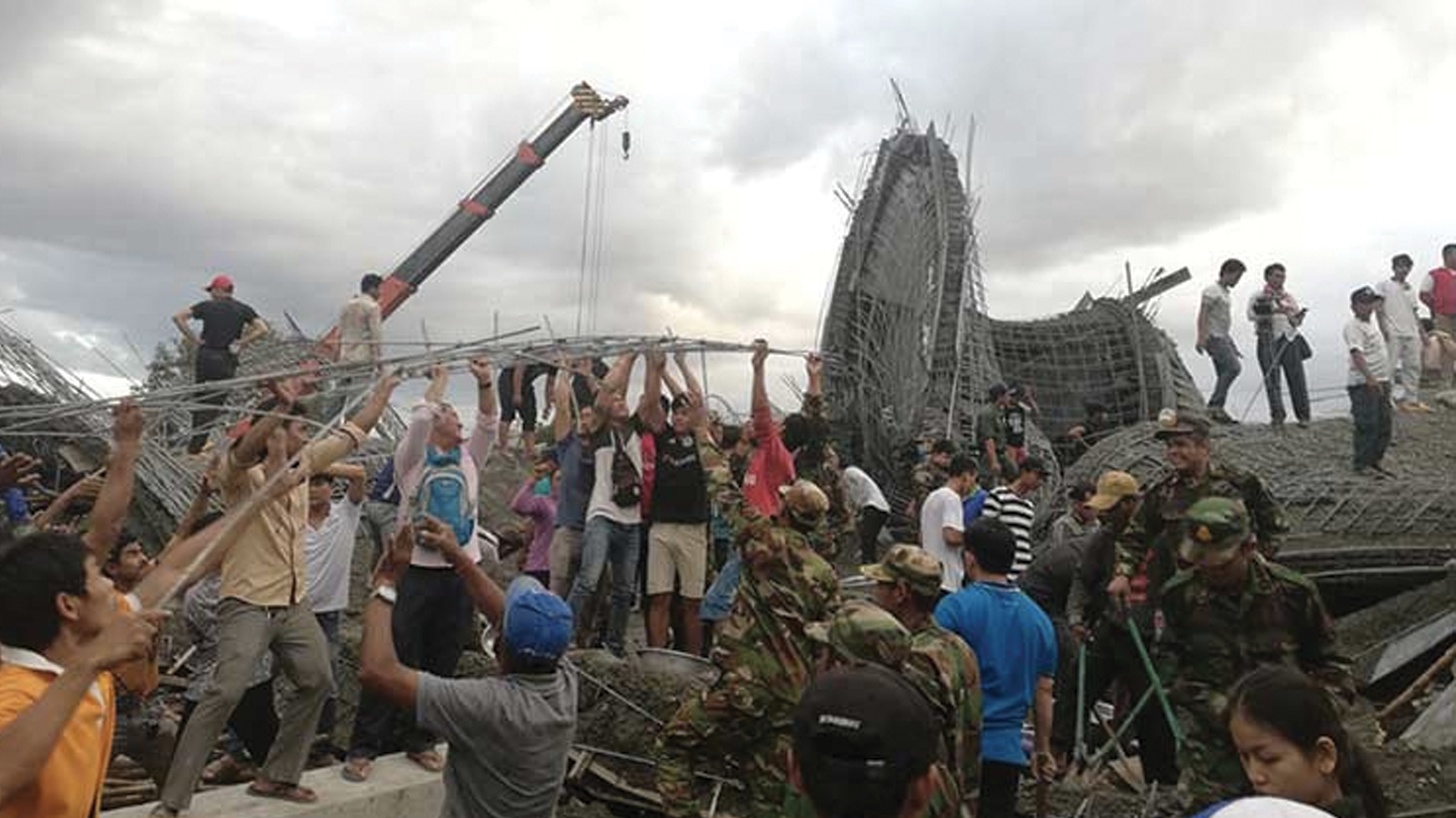 Derrumbe de templo budista en Camboya deja tres muertos