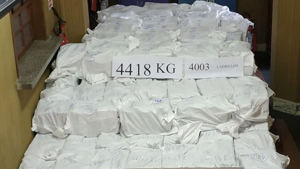 Uruguay logra la mayor incautación de drogas en su historia