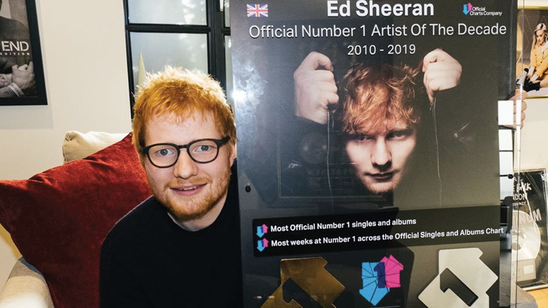 Ed Sheeran se convierte en el artista de la década en Reino Unido