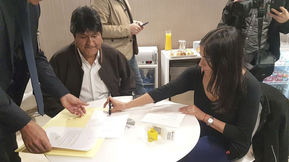 Evo Morales lanza arenga política desde Argentina pese a prohibición Evo Morales lanza arenga política desde Argentina pese a prohibición
