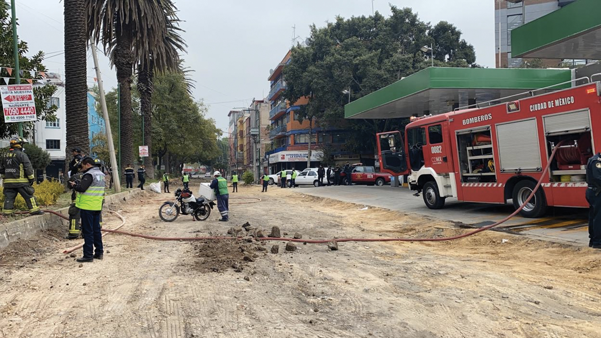 Desalojan a 30 personas por fuga de gas en Narvarte Oriente