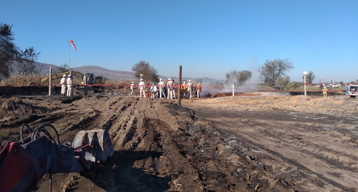 Sofocan incendio por fuga de gas en ducto de Tepeaca, Puebla