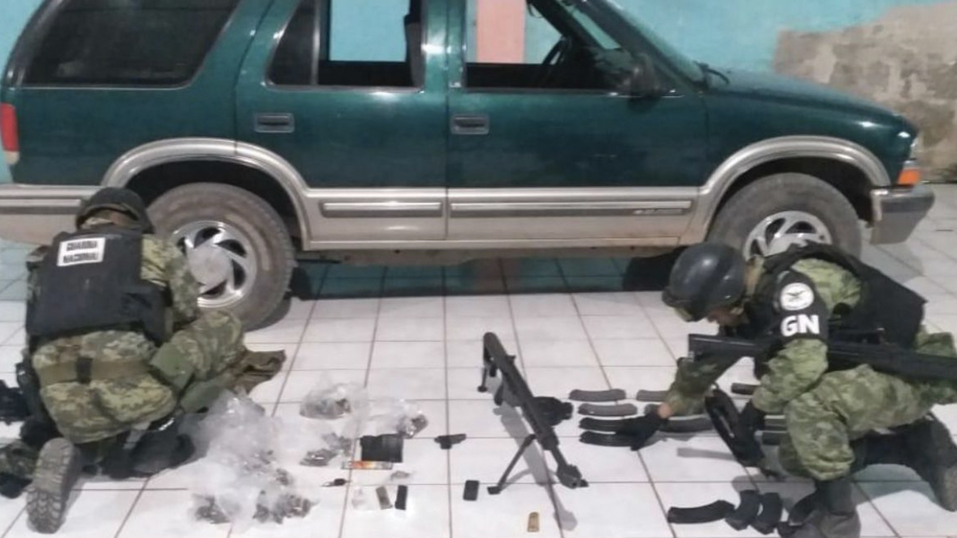 Guardia Nacional incauta arsenal en Guerrero