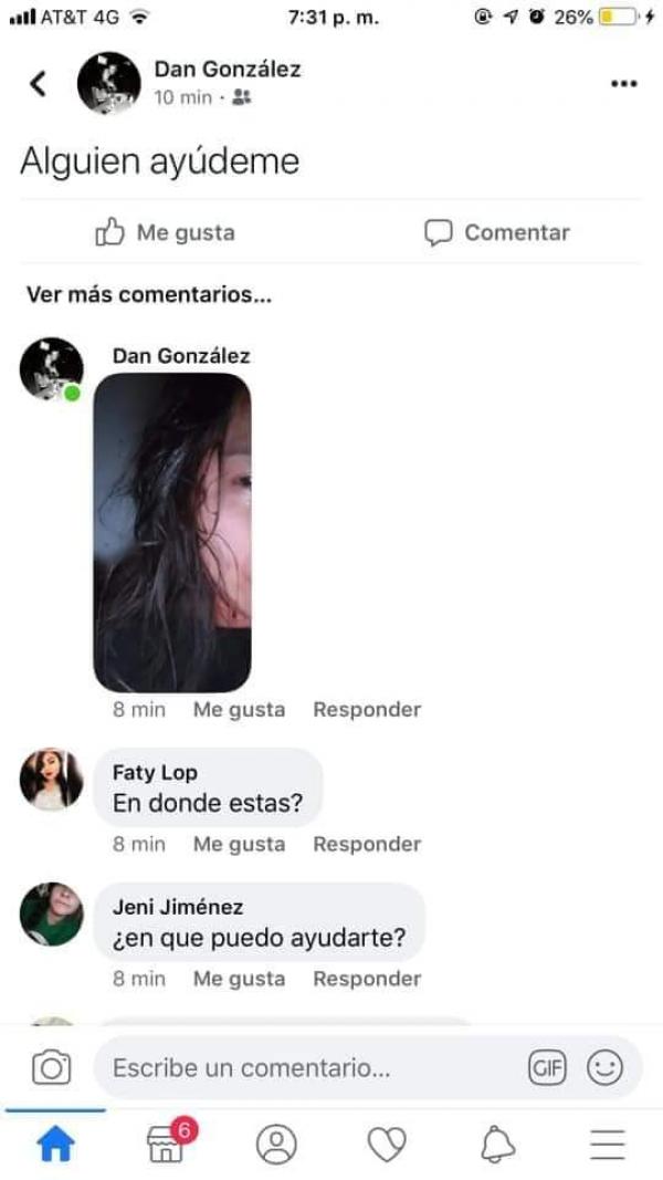 Localizan a joven de 19 años desaparecida en Toluca - joven-de-19-anos-desaparece-tras-pedir-ayuda-en-facebook