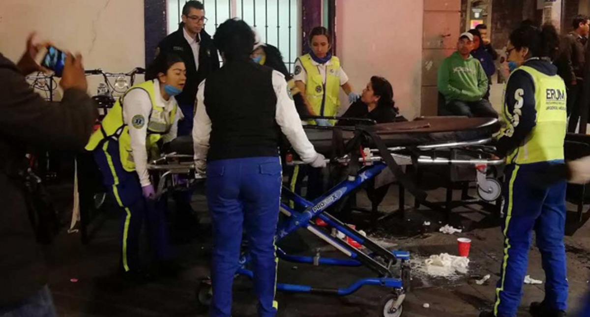 Fiesta de fin de año termina con 50 intoxicados en la Ciudad de México