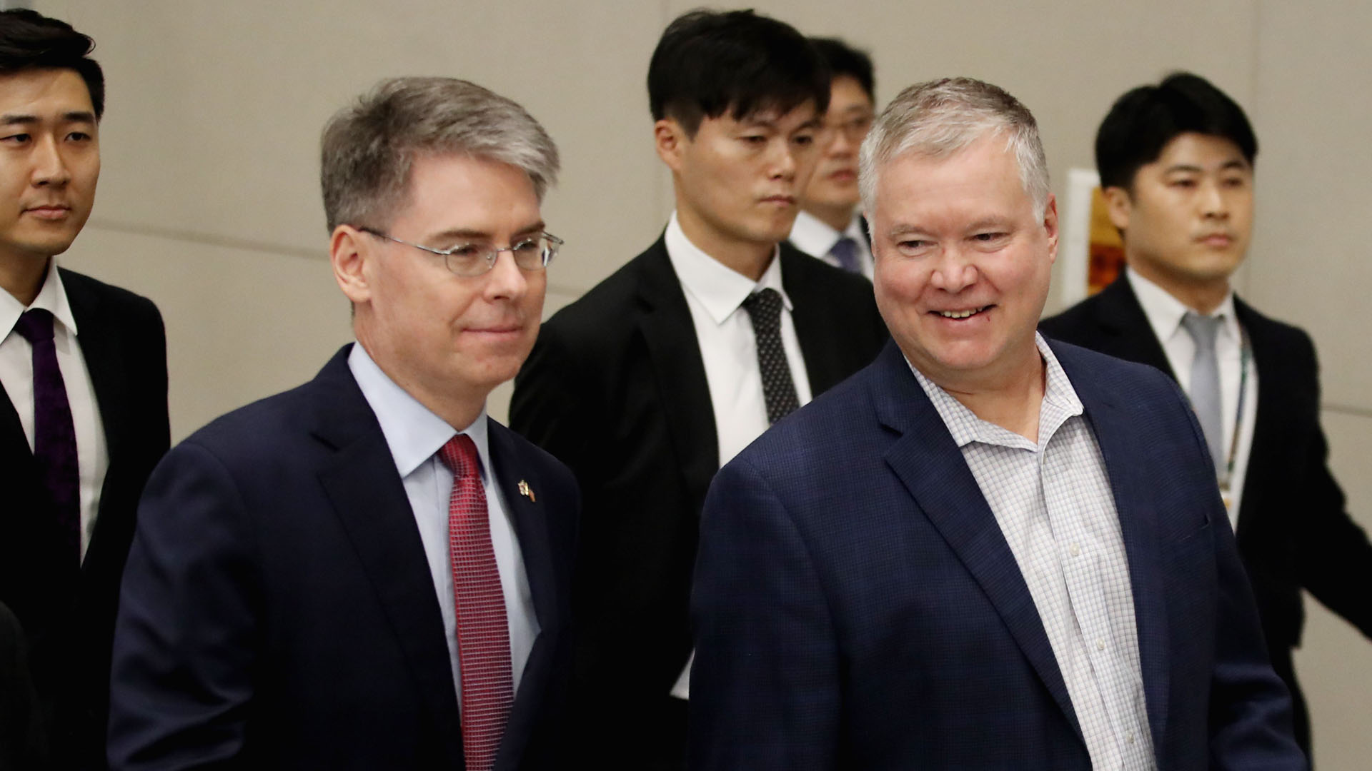 Representante de EE.UU. visita Seúl para avanzar en desnuclearización - llegada-del-representante-de-eeuu-para-corea-del-norte-a-seul