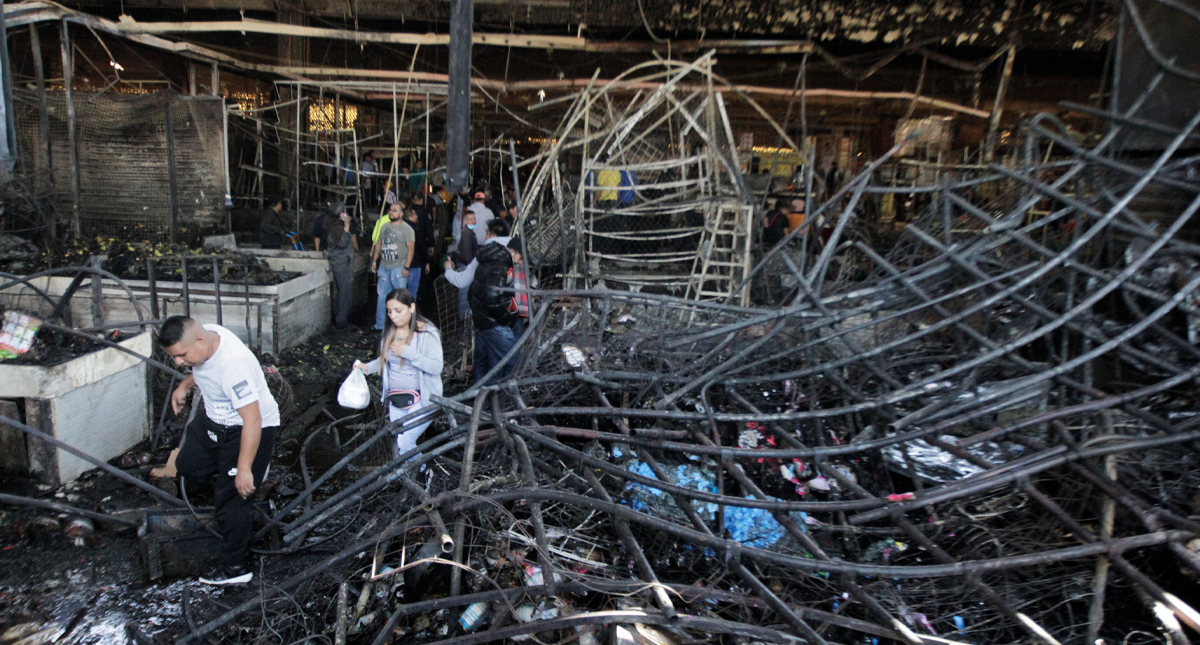 Así quedó el mercado de La Merced tras el incendio en la nave mayor