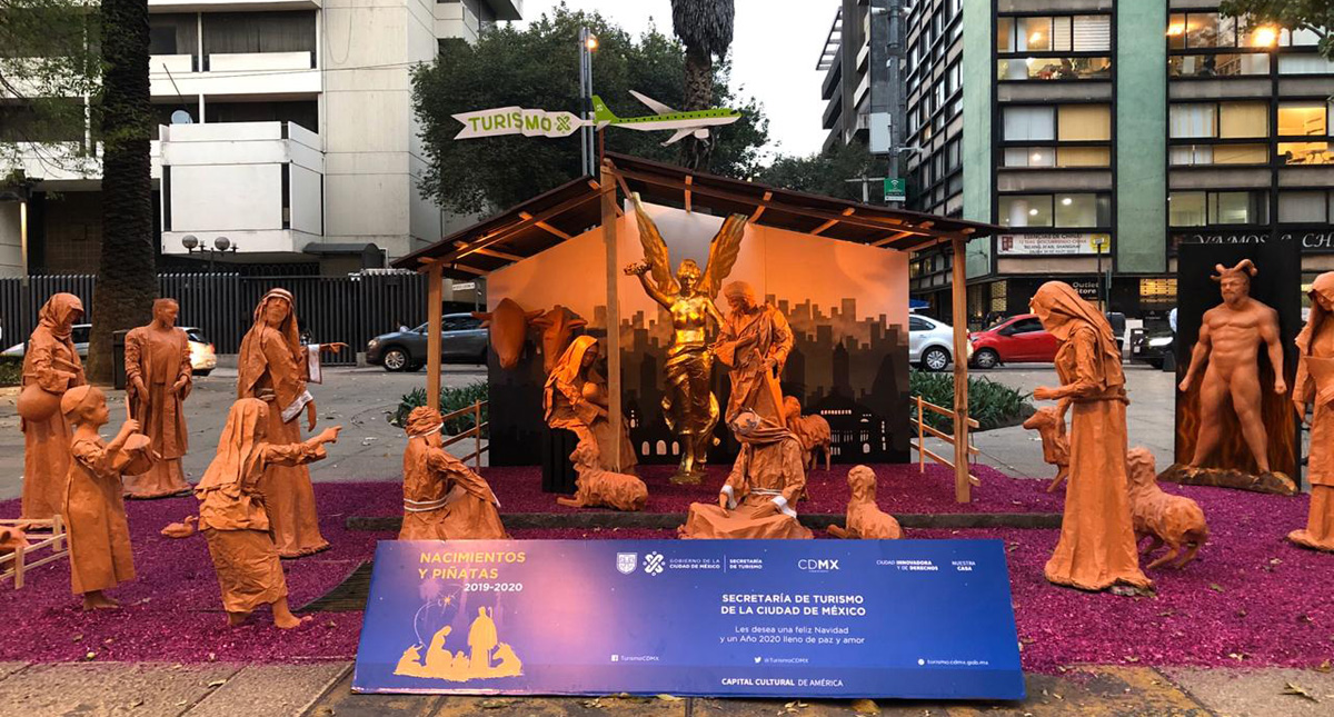 Ciudad de México se llena de nacimientos durante la Navidad - nacimiento-de-la-secretaria-de-turismo-de-la-cdmx