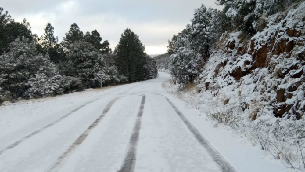 Caída de nieve o aguanieve prevén esta noche en tres estados