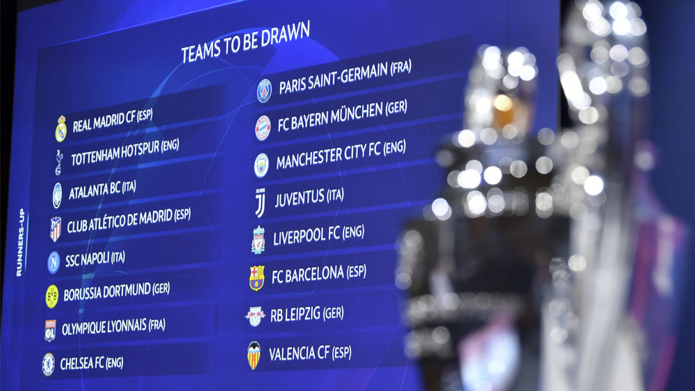 Así se jugarán los Octavos de Final de la Champions League