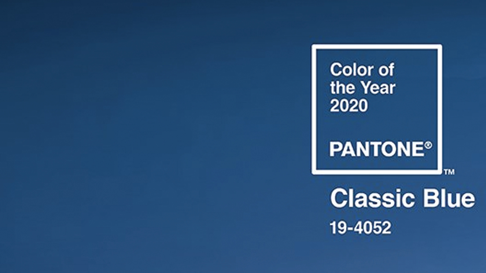Pantone elige a Classic Blue como el color del 2020