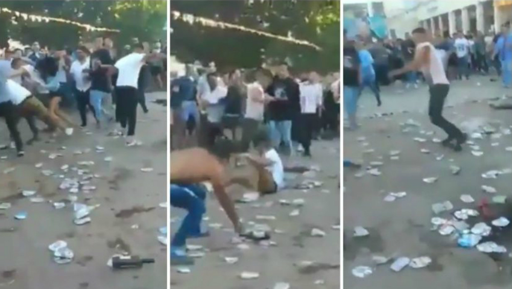 #Video Fiesta de egreso termina en batalla campal en Argentina