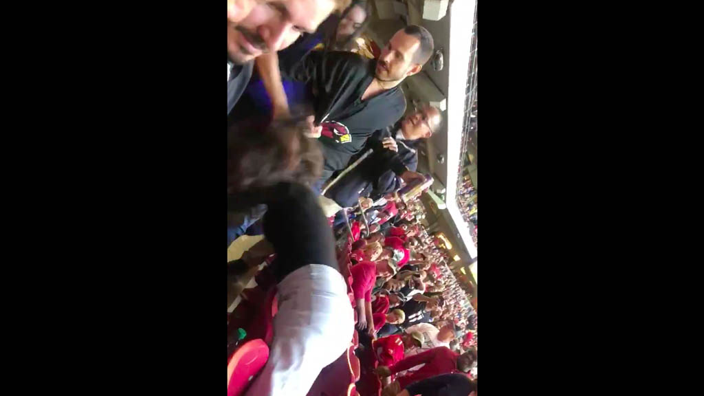 #Video Mujeres pelean a golpes en partido Rams vs Cardinals