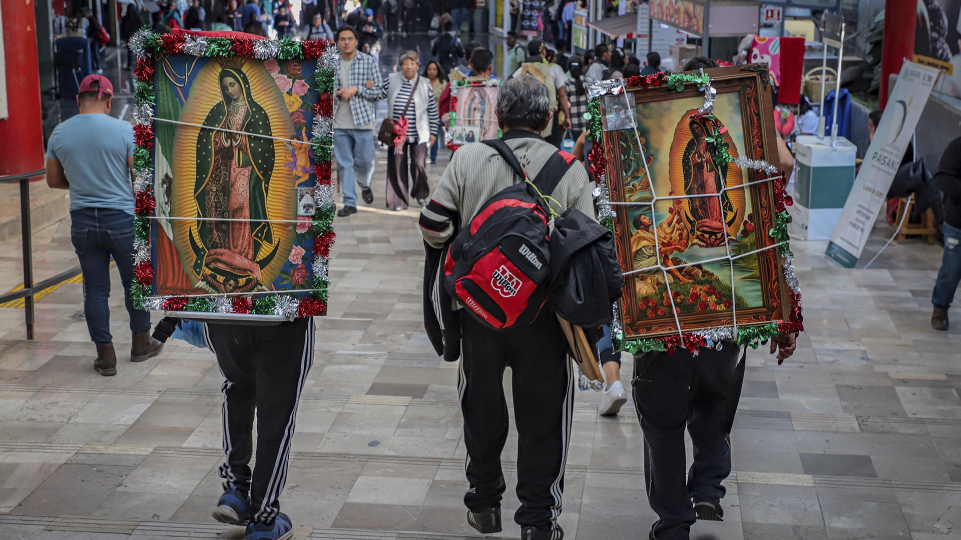 Continúa llegada de peregrinos a la Basílica de Guadalupe