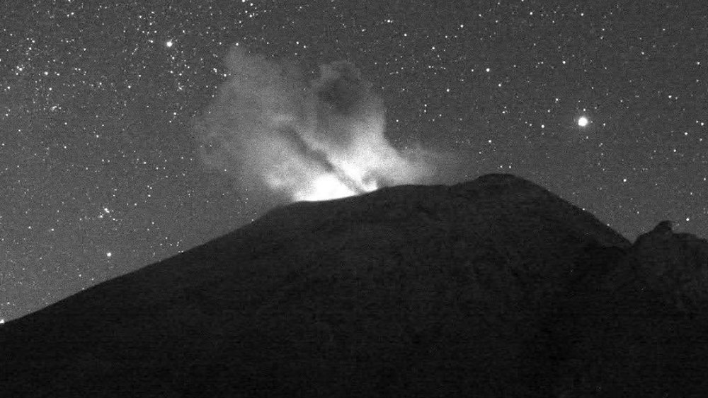 Volcán Popocatépetl emite 181 exhalaciones en 24 horas
