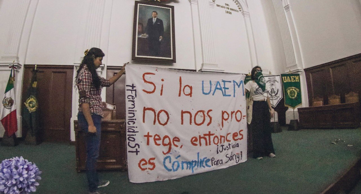 Alumnos UAEM amagan con paro tras feminicidio de directora de ballet folclórico