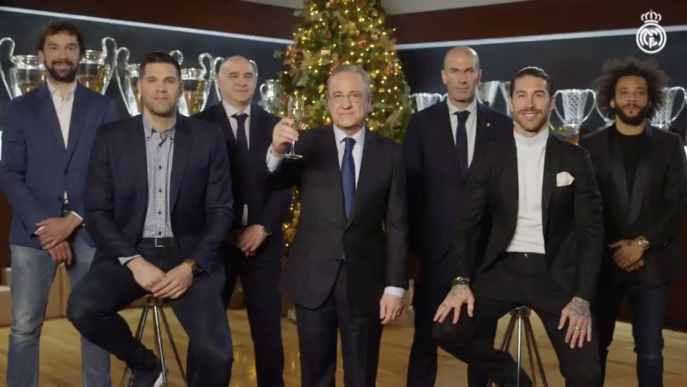 “Que 2020 sea un año de éxitos y títulos para el Real Madrid”, deseó Florentino Pérez