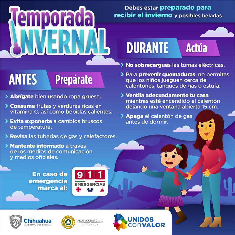 Frente Frío 23 provoca en Chihuahua temperaturas de hasta -7° - recomendaciones-por-frio-en-chihuahua