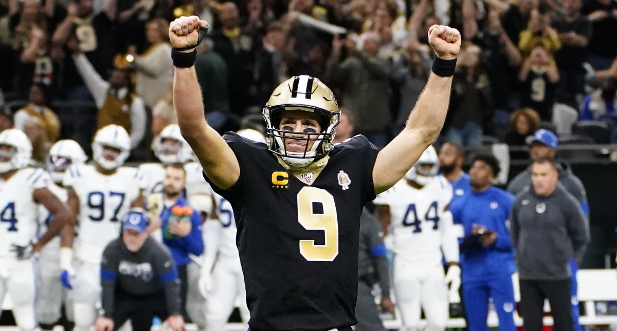 Saints aplasta 34-7 a Colts en juego histórico de Brees