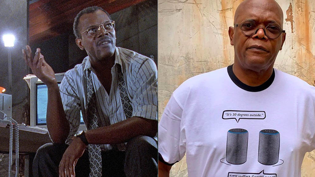 Así lucen los protagonistas de Jurassic Park 26 años después de su estreno - samuel-l-jackson-jurassic-park