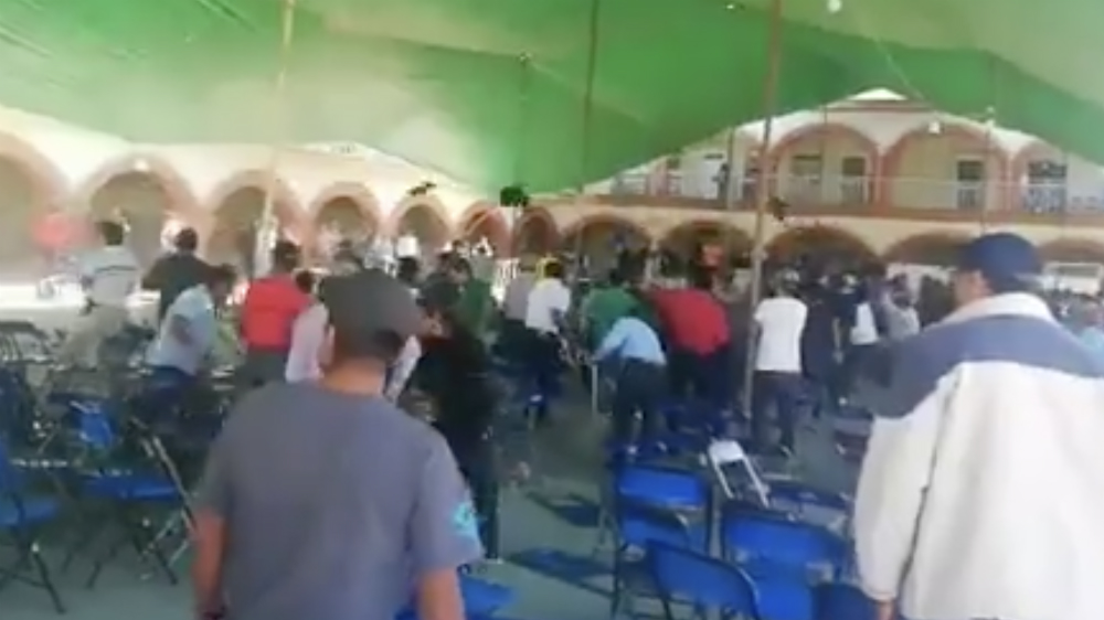 Riña en San Agustín de las Juntas, Oaxaca, para elegir autoridades