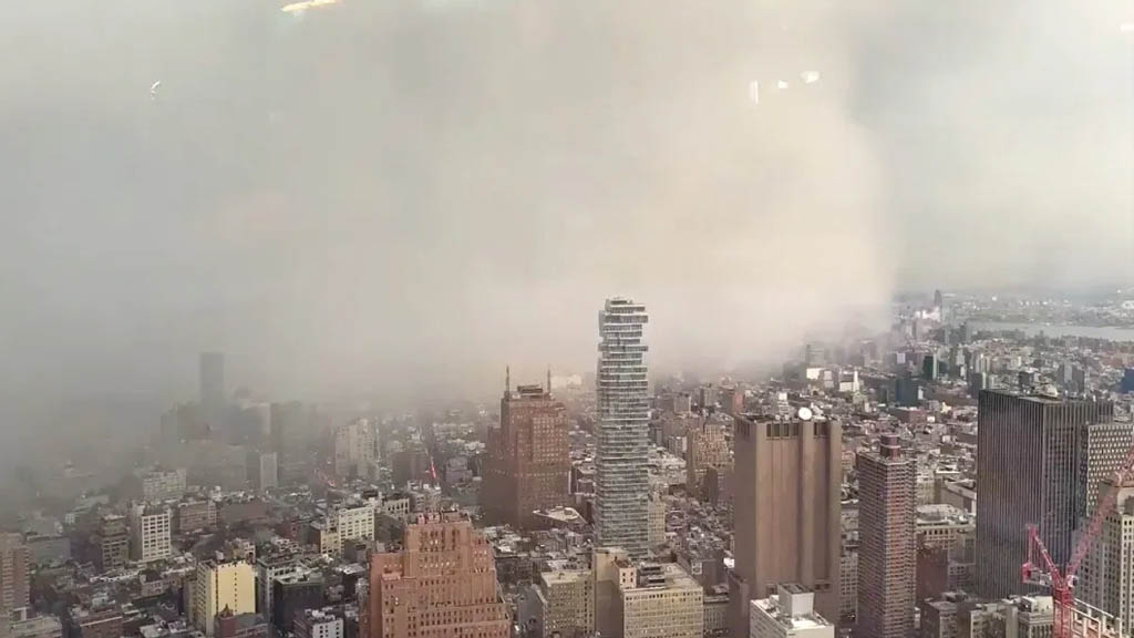 #Video Tormenta de nieve cubre en minutos la ciudad de Nueva York