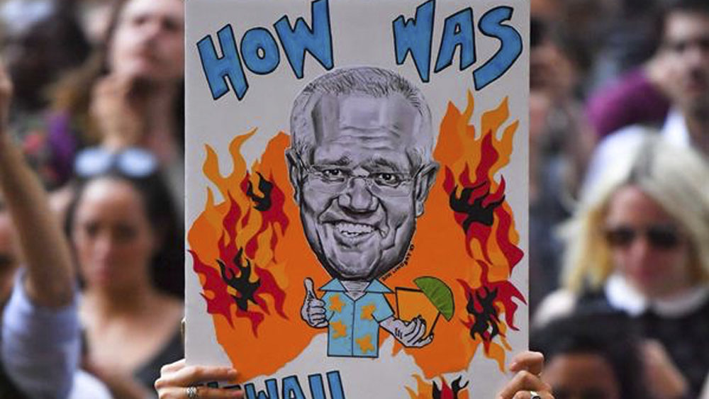 Australianos piden dimisión del primer ministro tras incendios Australianos piden dimisión del primer ministro tras incendios