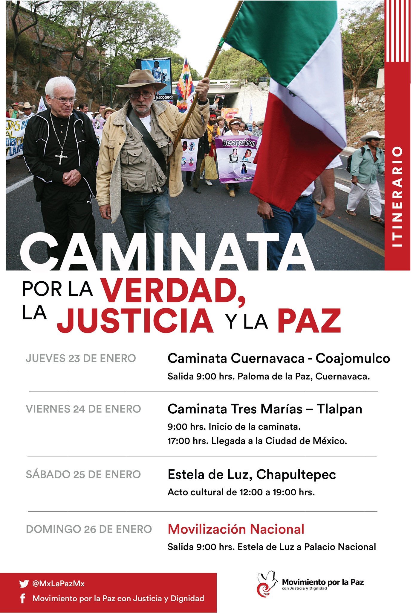 Avanza Caminata por la Verdad, la Justicia y la Paz, encabezada por Javier Sicilia y hermanos LeBarón - caminata-por-la-verdad-la-justicia-y-la-paz
