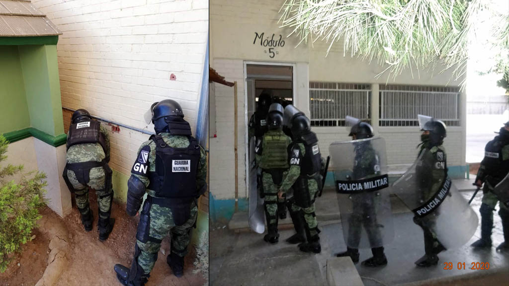 Decomisan armas hechizas y animales en penal de Nuevo Laredo - cedes-nuevo-laredo-tamaulipas-operativo-3