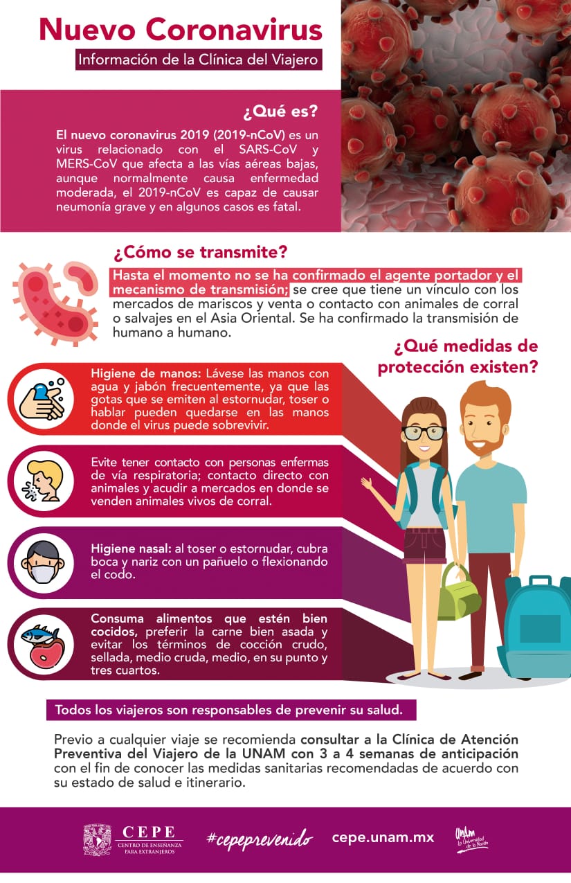 Recomendaciones para viajeros que visitarán zonas con presencia de coronavirus - coronavirus-recomendaciones