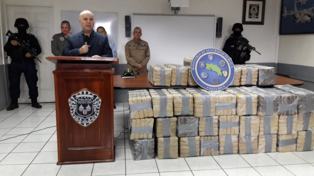 Decomisan en Costa Rica 686 kilos de cocaína en embarcación