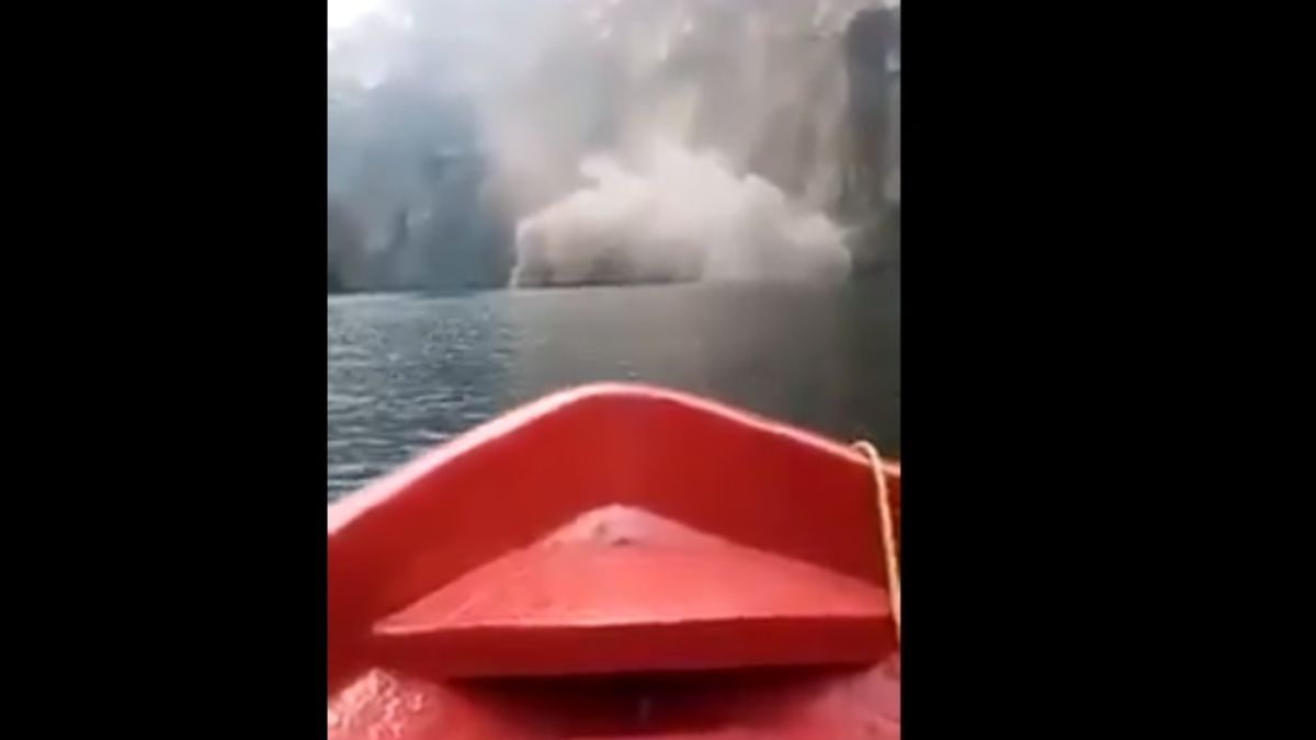 #Video Captan deslave en el Cañón del Sumidero, Chiapas