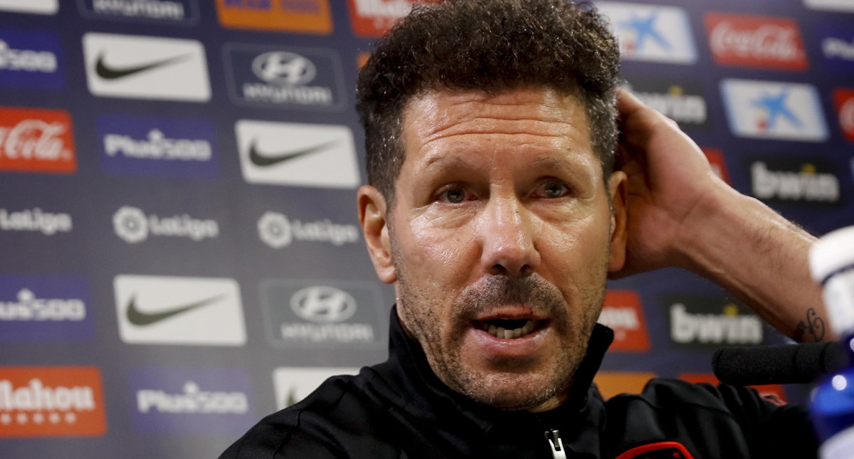 Diego Simeone niega distinción entre jugadores del Atlético de Madrid