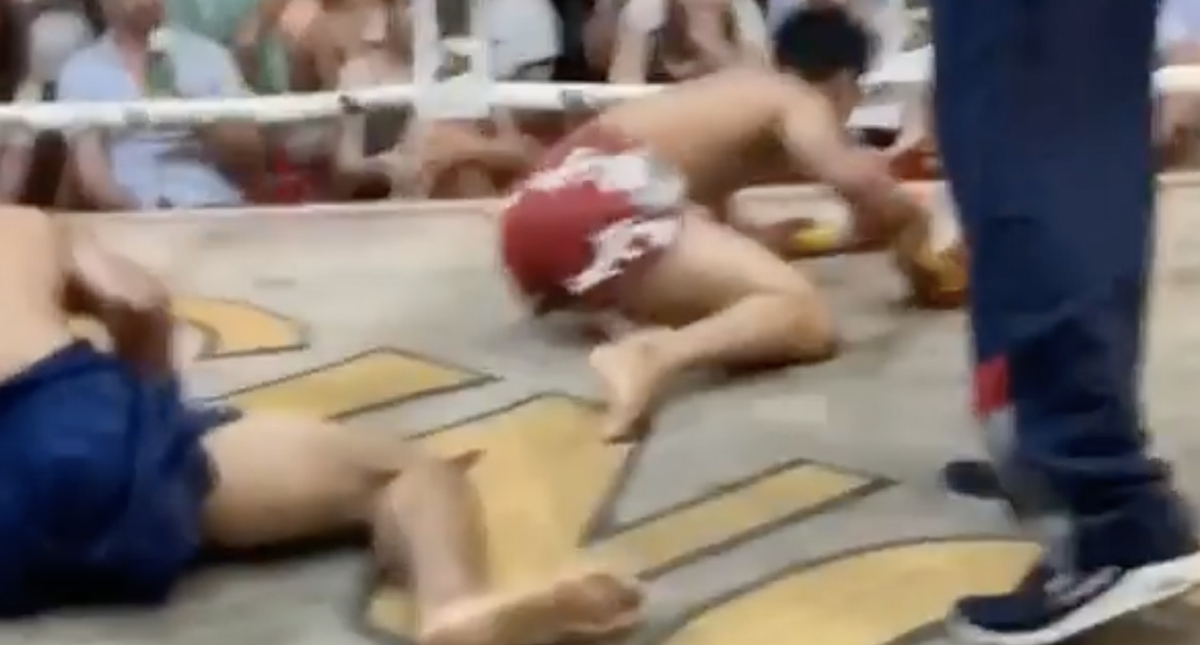 #Video Turista en Tailandia capta doble nocaut en pelea de Muay Thai