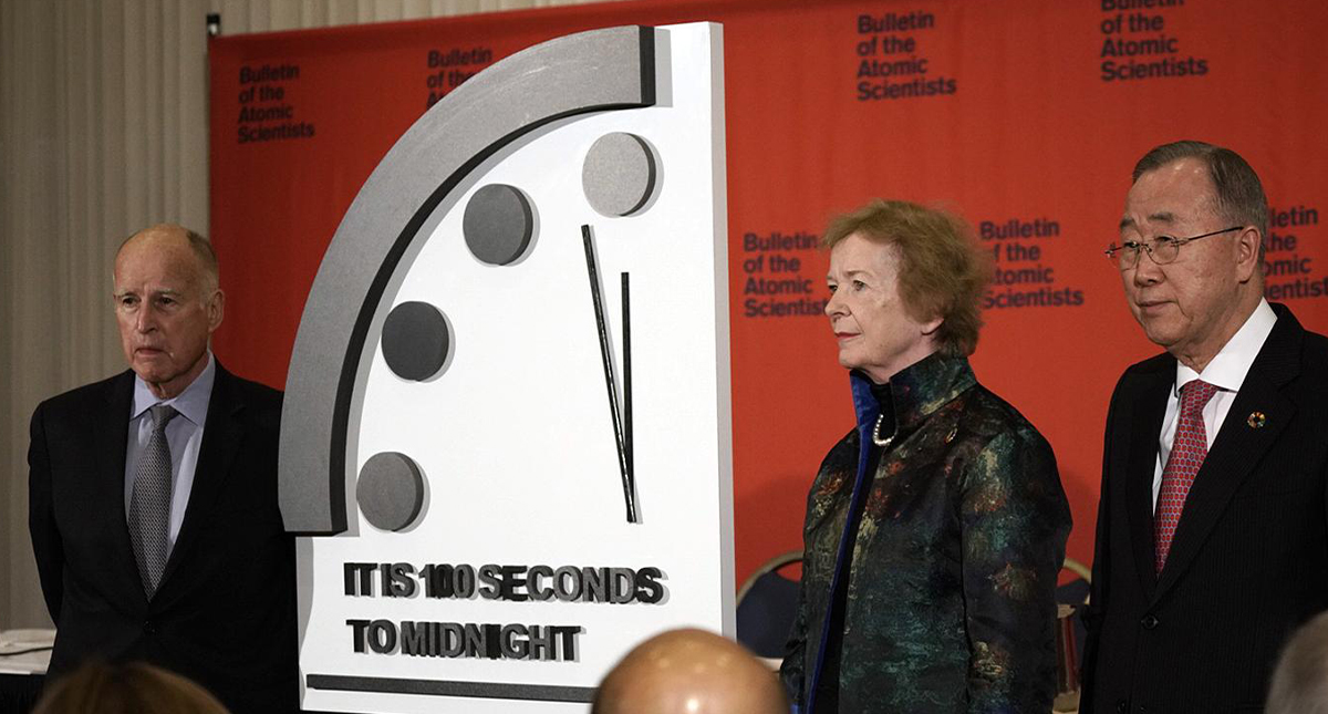 Científicos ajustan reloj a 100 segundos del Día del Juicio Final