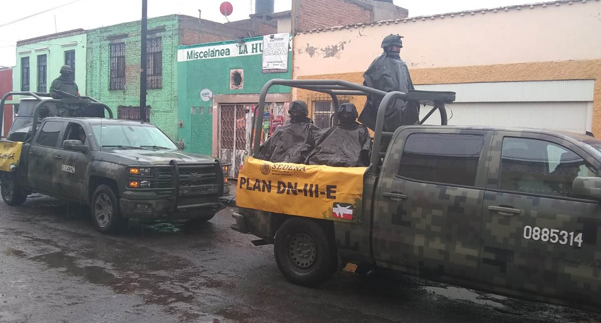 Sedena aplica el Plan DN-III-E por lluvias en Durango