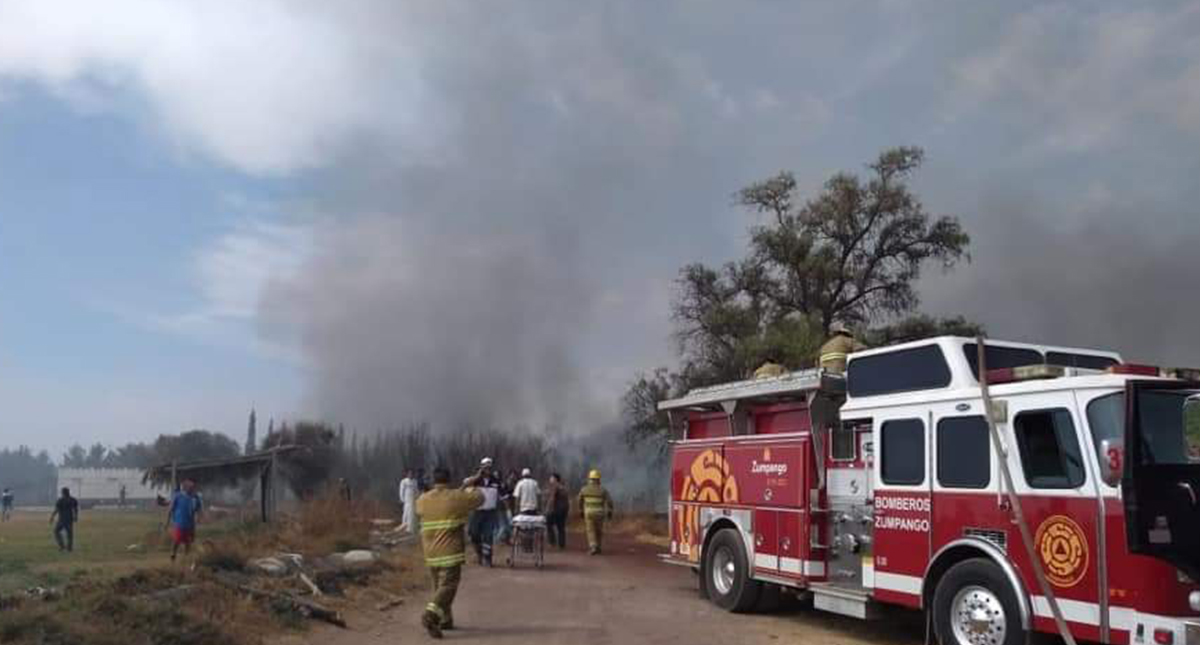 Muere mujer que resultó herida durante explosión de polvorín en Zumpango