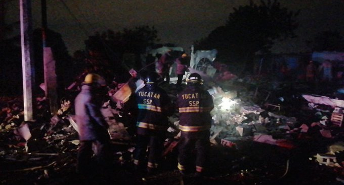 Explosión de pirotecnia en Yucatán deja un muerto