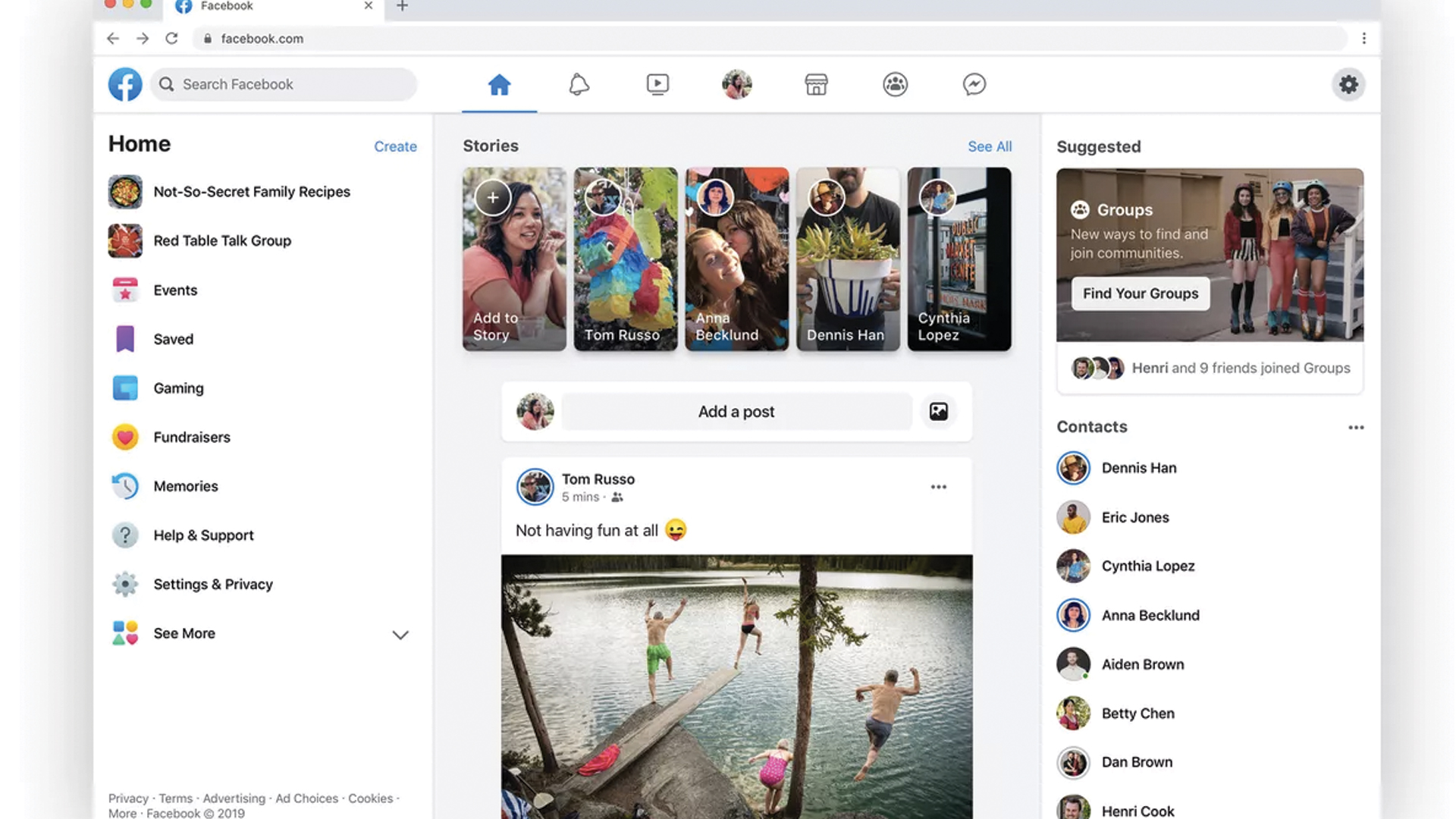 Facebook se renovará con modo oscuro para su versión web - facebook-rediseno