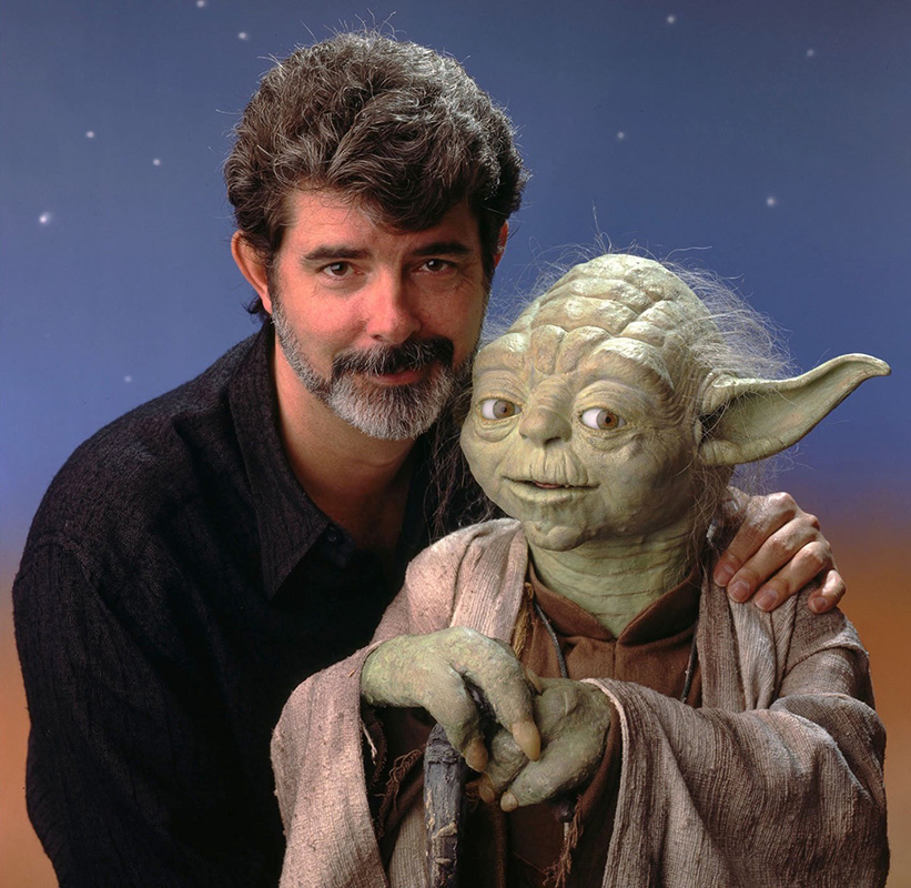 George Lucas aparece en fotografía con 'baby Yoda' - george-lucas-con-yoda