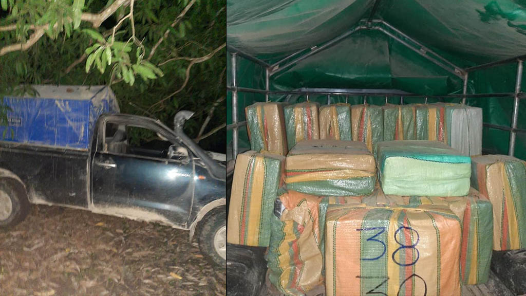 Aseguran avión y vehículos con armamento y droga en Guatemala - guatemala-avion-vehiculos-armamento-drogas-2