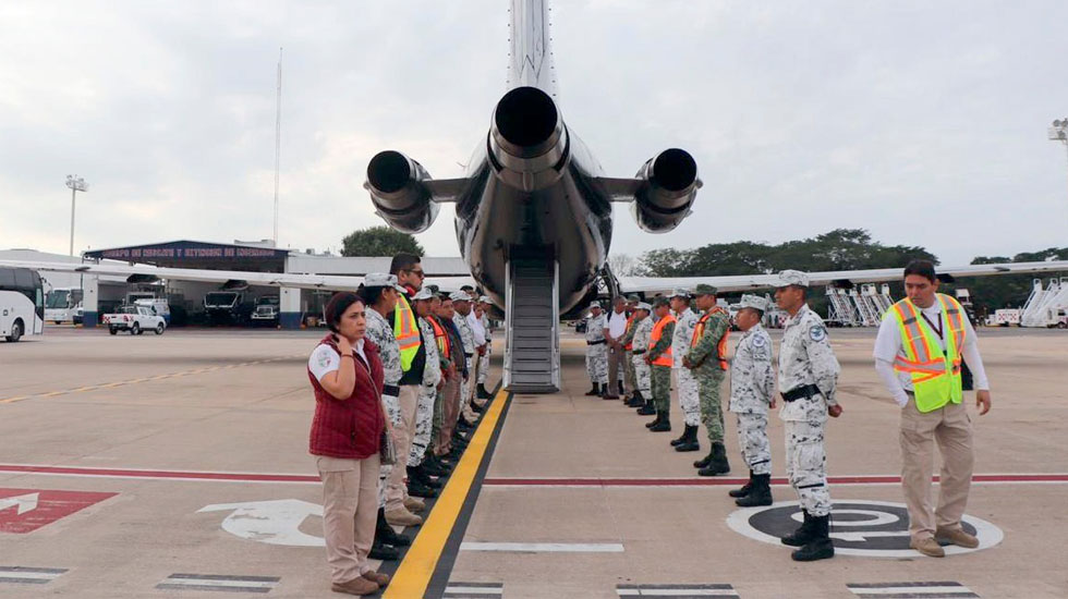 Segundo vuelo de la Guardia Nacional regresa a 109 hondureños a su país