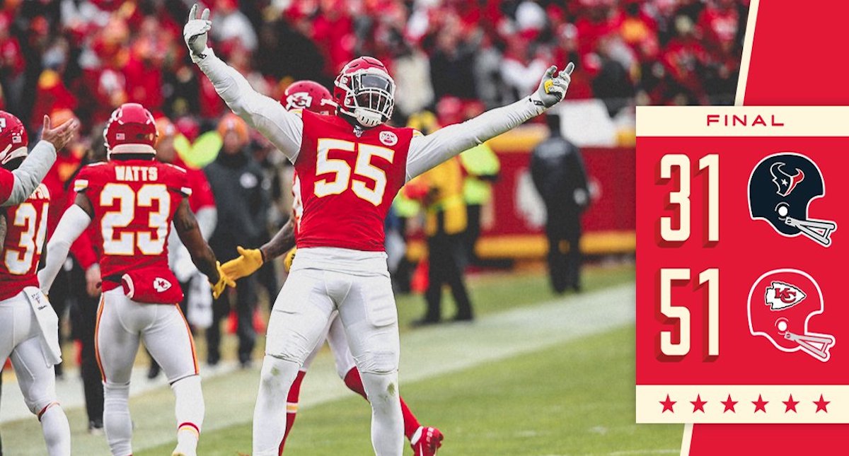 De locura: Chiefs remonta a Texans y van al Juego de Campeonato