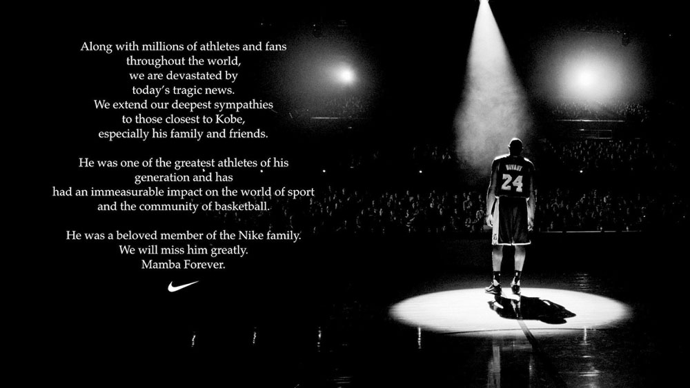 Productos de Kobe Bryant dejan de estar disponibles en sitio web de Nike