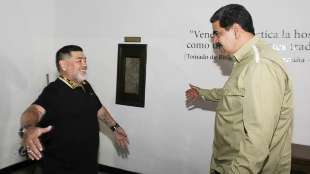 Maradona llega a Venezuela para dar apoyo político a Maduro