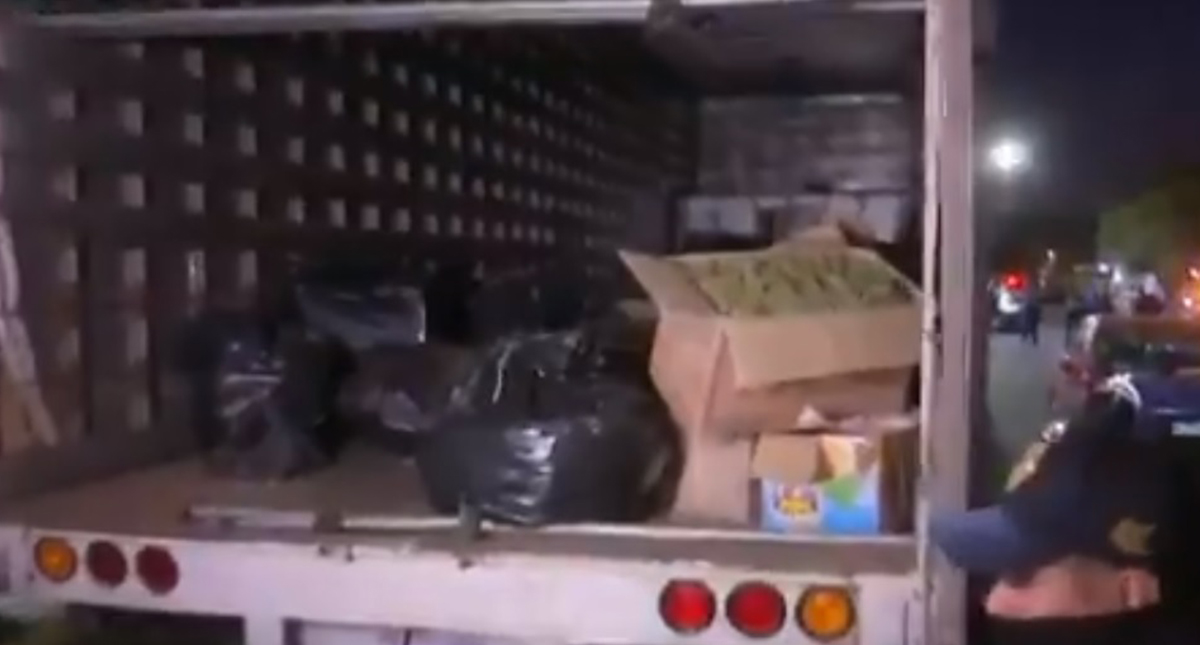 Aseguran en la GAM cargamento de mariguana; hay 5 detenidos