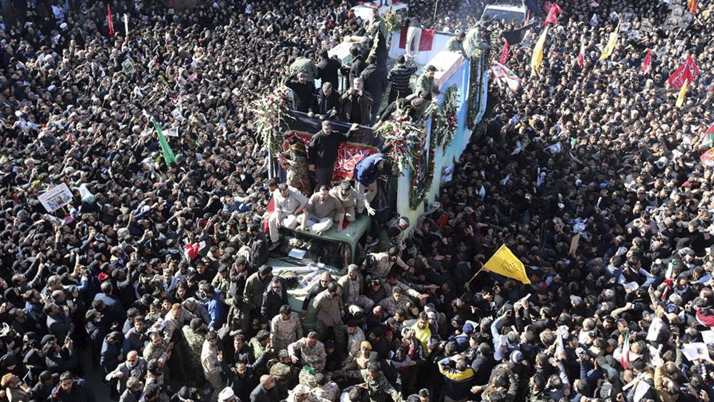Más de 50 muertos en estampida durante funeral de Soleimani en Irán