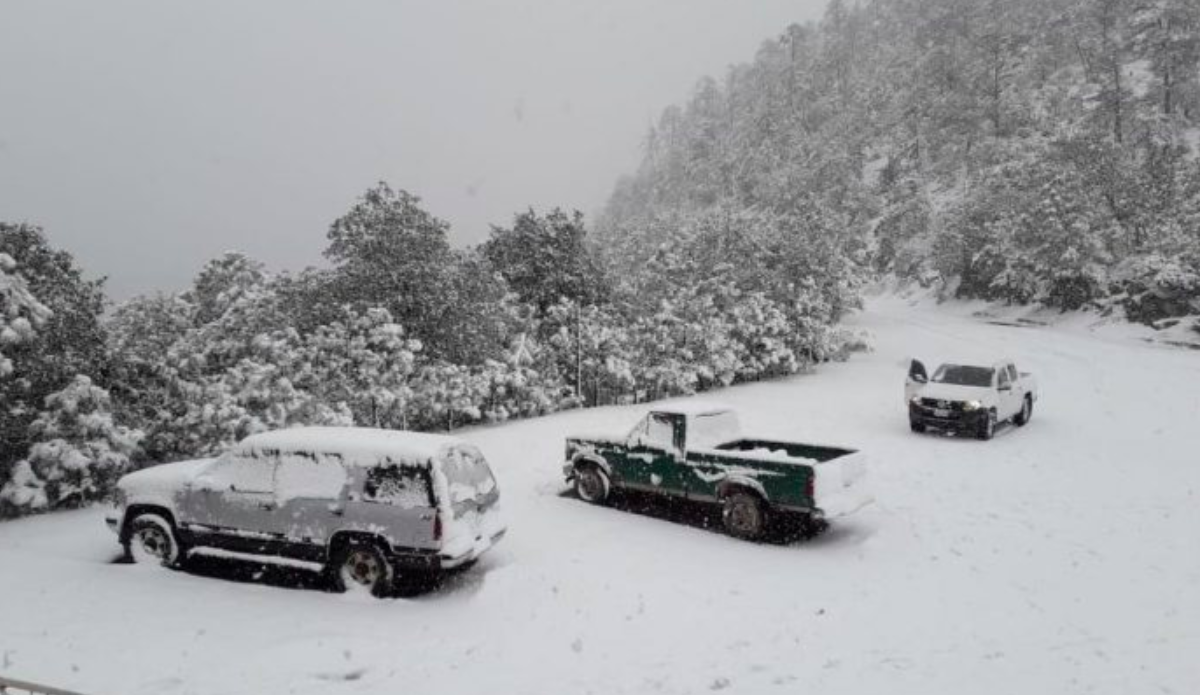#Video Nevada provoca cierre en autopista Durango-Mazatlán