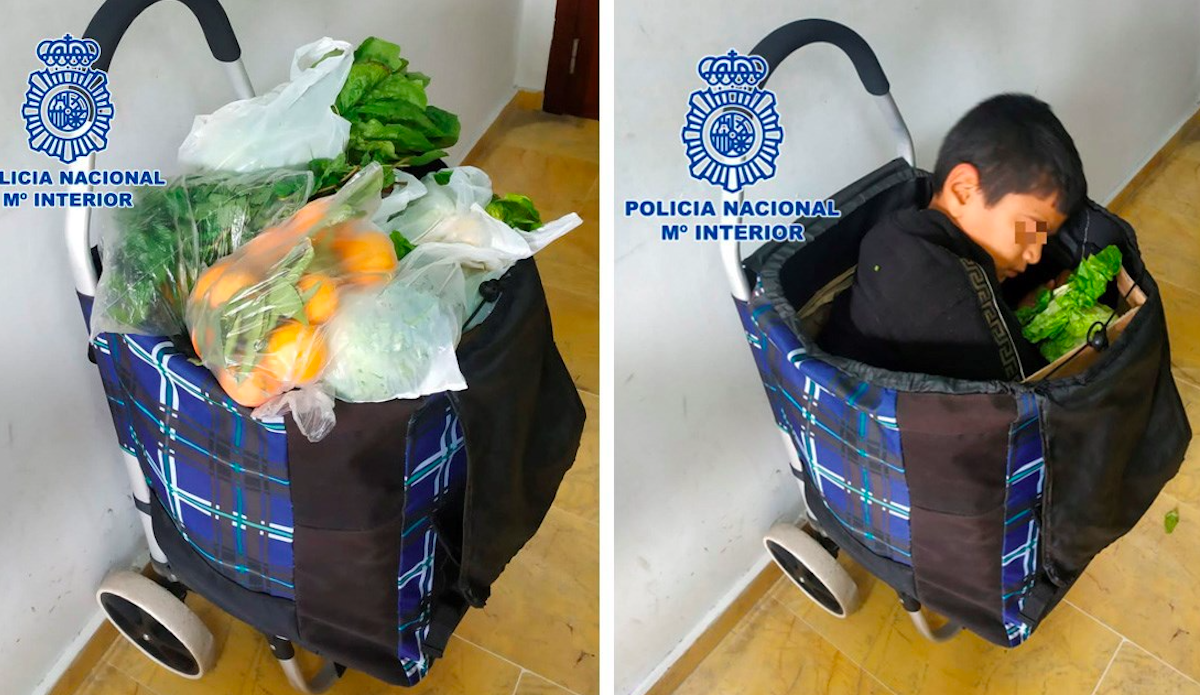 Descubren a menor escondido en carrito del mandado en cruce fronterizo