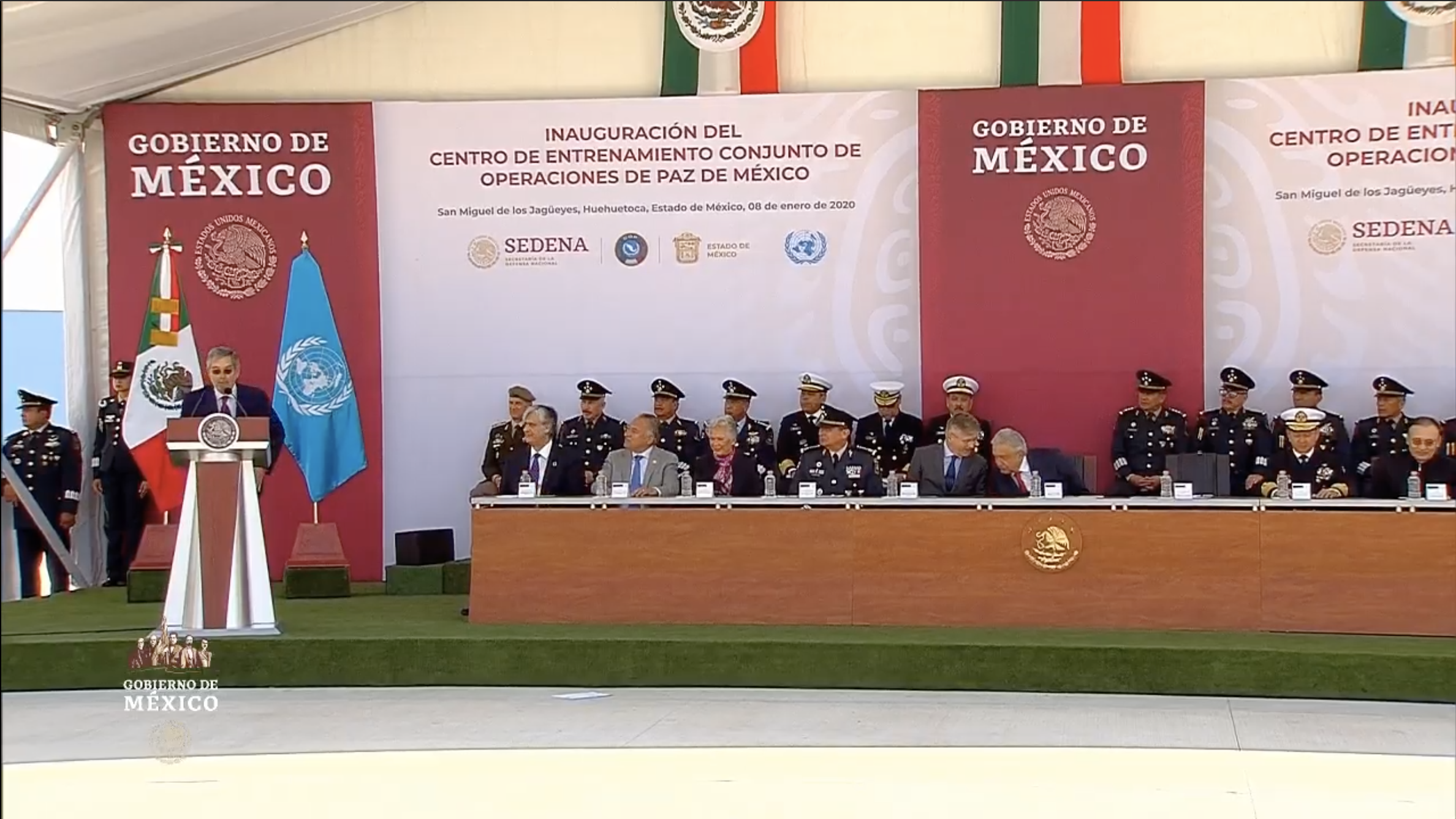 Inauguración del Centro de Entrenamiento Conjunto de Operaciones de Paz en México